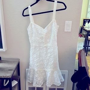 New ASTR The Brand white mini dress. Never worn. Perfect for bridal events!